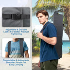 Folding Camping Chairs Canopy Outdoor: Sports Portable Beach Chair with Canopy-Lawn Beach Chairs with Umbrella for Adults-Camping Chair with Shade for Fishing Camp Heavy Duty (Regular, Grey)