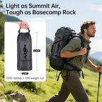 FREE SOLDIER Waterproof Portable Tarp Multifunctional Outdoor Camping Traveling Awning Backpacking Tarp for Shelter Rain (Gray 10×10.5ft)