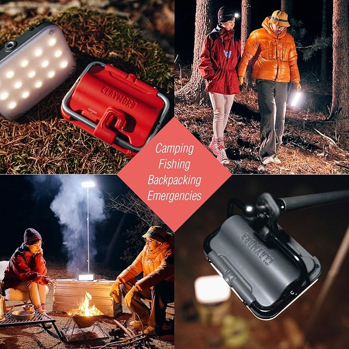 CLAYMORE Ultra Mini (Dark Gray) - Outdoor Rechargeable LED Light for Camping, Tent, Backpacking, Emergency and Industrial Use. Waterproof, Portable Lantern with USB-C, Up to 24 Hours Battery Life.