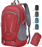 MIYCOO Backpack - Ultra Lightweight Packable Backpack for Travel Camping, Hiking Back Pack Waterproof Foldable Daypack for Men Women Red