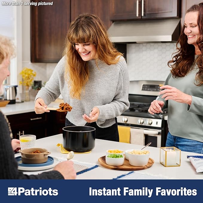 4Patriots Emergency Starter Food Kit: Emergency Food Supply Designed to Last 25 Years, 88 Servings