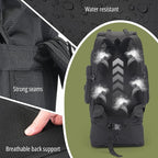 100L Hiking Backpack Tactical Military Molle Rucksack with USB Charging Port - Large Capacity Men Women Camping Gear for Backpacking, Trekking, Climbing, Outdoor Travel (Black)