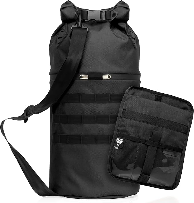 Xtreme Sight Line ~ AQUA RT Dry Bag~ Water-Proof Faraday Dry Bag for Laptops, Tablets, and Mid-Size Electronics ~ Small LITE Faraday Bag Combo ~ Black