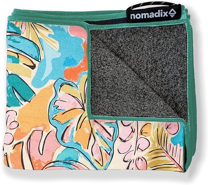 Nomadix Original Towel - Perfect for Beach, Pool, Travel, Camping, Yoga - Made with Recycled Materials - Super Absorbent - Sand Resistant - Jungle - 72.5x30