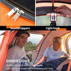 EchoSmile Instant Pop Up Camping Tent, 2/4/6 Person, Easy Setup Tent, Water Resistant Dome, Portable with Carry Bag