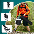 HaSteeL Folding Beach Chair Set of 2, Foldable Black Camping Chairs for Outside, Low Beach Chair Portable for Adults Fishing, Picnic, Outdoor BBQ, Travel, Sports, Cup Holder & Storage Bag