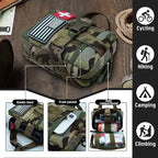 Upgrade Molle Rip Away Ifak Pouch, Tactical Small Belt First Aid Pouch Medical Utility EMT Pouch Only