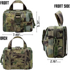 Upgrade Molle Rip Away Ifak Pouch, Tactical Small Belt First Aid Pouch Medical Utility EMT Pouch Only