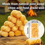 Fire Starters – 50 Natural Fire Starter Pieces for Fireplace, Wood Stove, Campfire, BBQ, Pizza Oven, Fire Pit & Smoker – Safe Charcoal Starters for Grill & Pellet Stove