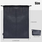 Gloppie Shoe Bags for Travel, Shoe Storage Bag with Drawstring, Packing Organizer for Sneakers, Gym, Luggage, Closet, Weekender Overnight Travel Essentials