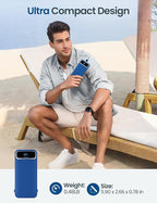 12000mAh Lightweight-Portable-Charger-Power-Bank with Built-in Cables and AC Wall Plug, PD20W USB-C Fast Charging Battery Pack, LED Display External Travel Phone Charger for All iPhone,Samsung,Android