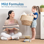Fragrance Free Laundry Detergent Sheets Travel Eco-friendly 300 Loads Fisroa Clothes Washing Detergent Sheets Plastic-Free Washer Strips, Unscented Liquidless Laundry Strips Tablet