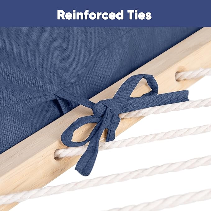 SUNCREAT Detachable Extra Large Outdoor Hammock Pillow with Ties, Navy