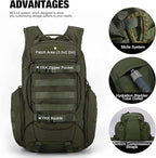 Mardingtop Tactical Molle Backpack for Men - 28L EDC Hiking & Motorcycle Backpack