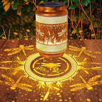 2 Pack Dragonfly Solar Lanterns Outdoor Waterproof Solar Garden Decor, Birthday Gifts for Women Mom Grandma, Metal Hanging Lights with Shepherd Hook for Outside Yard Patio Pathway Backyard Porch