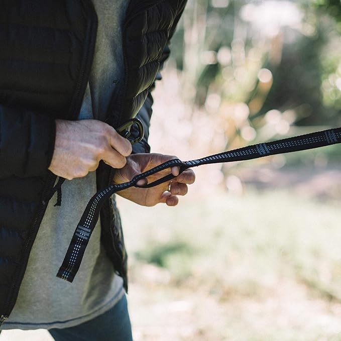 Wise Owl Outfitters Hammock Straps for Trees – 10ft Heavy-Duty Tree Hanging Kit with Carabiners, 38 Loops & Hooks – Essential Hammock Accessories for Camping