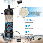 Mini Straw Water Filter - Portable Water Filter, Personal Water Filtration System, Water Purifier Straw, Outdoor Emergency and Survival Gear for Hiking, Camping Accessories and Travel (4PCS)