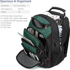 Boavan Laptop Backpack for men, 15.6 inch Laptop Bag with USB Port, Waterproof Travel Work Backpack Purse, Anti-Theft Teacher Nurse Doctor Casual Bookbags Office Business backpack，Deep Juniper Black