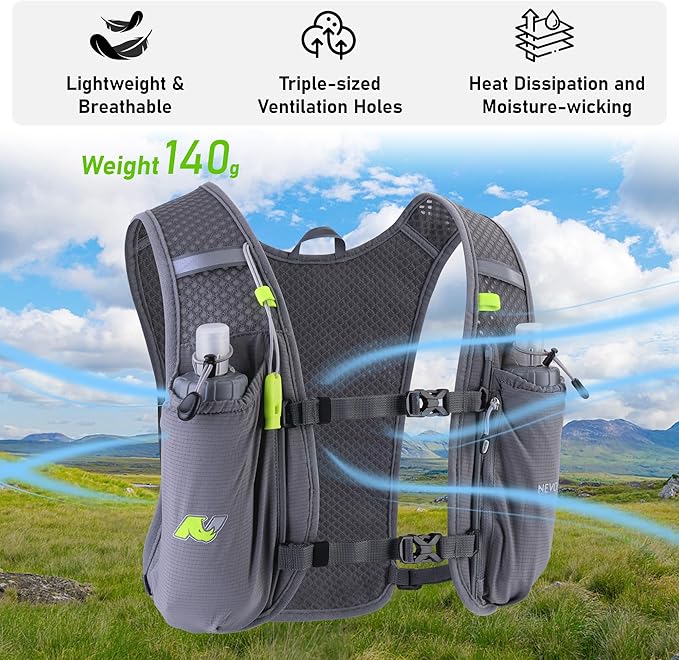 Hydration Running Vest for Women, Water Vest Backpack 5L Small, Lightweight Hydration Pack Mini Vest Women for Hiking, Trail Marathon Race (Pack with 1.5L Water Bladder)