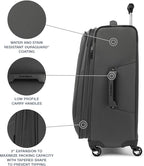 Travelpro Maxlite 5 Softside Expandable Luggage with 4 Spinner Wheels, Lightweight Suitcase, Men and Women, Shadow Grey, 3-Piece Set (21/25/29)
