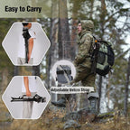 REDCAMP 2 Pack Folding Tripod Stools for Adults, Lightweight Portable Camping Stools for Fishing Hunting Backpacking Traveling, Black