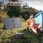 Solar Charger 110W Portable Solar Panel, IP67 Waterproof Foldable Solar Panel kit with 20V Output, 23.5% Efficiency Module for Outdoor Camping, Portable Power Station, Laptops, Motorhome, RV