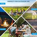 Stanbroil Adjustable Swivel Grill - Steel Mesh Cooking Grate with Spike Pole and Griddle Plate for Outdoor Open Flame Cooking - Dual Campfire Steel Cooking Grill Grate Swivel System