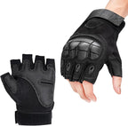 GCSIOM Tactical Fingerless Gloves Breathable, Non-Slip, Impact Resistant, Suitable for Outdoor Cycling, Motorcycle Riding, Rock Climbing