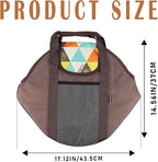 DOERDO DD Grill Pan Storage Bag, Rectangular, Brown, Nylon, 17.1x14.6Inch