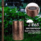 Boho Solar Lanterns Outdoor 2 Pack - Birthday Gifts for Women Mom Grandma Metal Hanging Solar Powered Unique Garden Decorative LED Lights for Outside Yard Patio (Dragonfly)