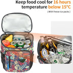 Kalesi Cooler Backpack 36 Cans Lightweight Insulated Backpack Cooler Leak-Proof Travel Camping Lunch Backpack Outdoor Cutlery Backpack for Men and Women
