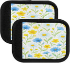 Wildflowers 2 Pack Neoprene Suitcase Wraps, Luggage Handle Wraps with ID Tag, Non-Slip Suitcase Handle Covers for Travel, Bag Strap Pad