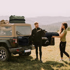 Haimont Large Waterproof Duffel Backpack Roll-Top Heavy Duty Dry Duffle Bag for Boating, Travel, Motorcycle, Kayaking, Camping, 60L