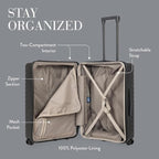 Bric's 28" Expandable Spinner Suitcase - Travel Luggage with TSA-Approved Lock and Hard Shell Exterior - B|Y Ulisse - Black