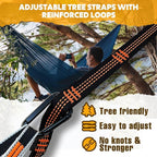 NATUREFUN Ultra-Light Travel Camping Hammock | 300kg Load Capacity,Breathable,Quick-Drying | 2 x Premium Carabiners,2 x Nylon Slings Included | Outdoor Indoor Garden