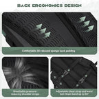 Maelstrom Hydration Hiking Backpack with 2L/3L Water Bladder, High Flow Bite Valve Camping Daypack Lightweight