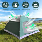 3-in-1 Instant Pop Up Tents for Camping, 2/4/6 Person Camping Tent,60s Automatic Quick Easy Setup Tent, Waterproof Stand Up Family Tents for Camping,Outdoor, Hiking,Beach