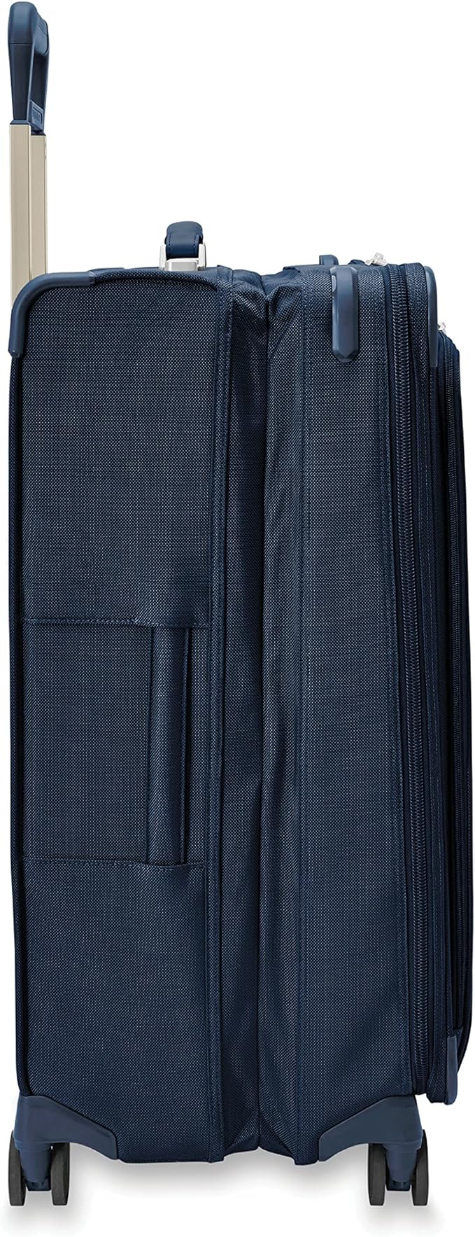 Briggs & Riley 29" Large Expandable Spinner - Checked Luggage for Travel, Suitcases with Wheels, Softside Rolling Bag for Men & Women, Self-Repairing Zipper - Baseline Collection, Navy
