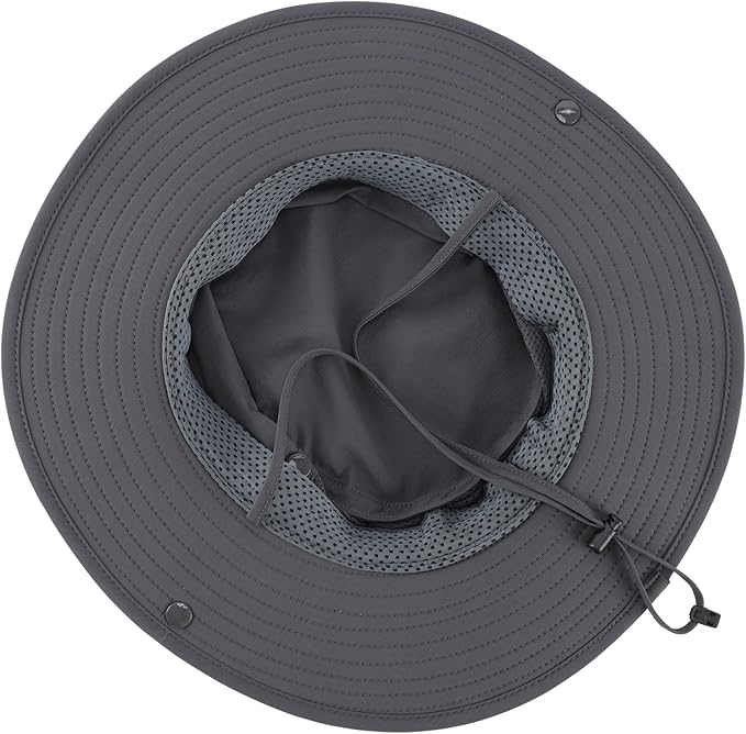 Connectyle Men's Sun Hat UPF 50+ Wide Brim Bucket Hats for Fishing Hiking Gardening Adjustable Boonie Hat Outdoor Safari Hats