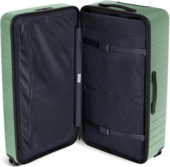 Away Large Trunk Luggage, 31 Inch Hardside Suitcase with Spinner Wheels, Lightweight & Durable, TSA Lock, Ideal for Long Trips, Sea Green