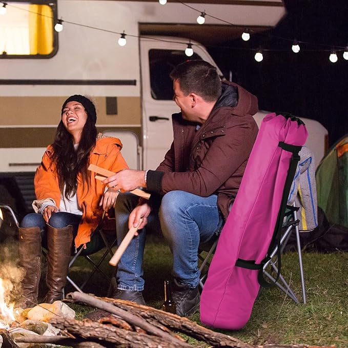 Xxerciz Foldable Camp Chair Replacement Bag with Shoulder Strap for Outdoor Camping, Travel Carrying Cover Heavy Duty Large Storage Folding Chair Bag (Chair is not included)