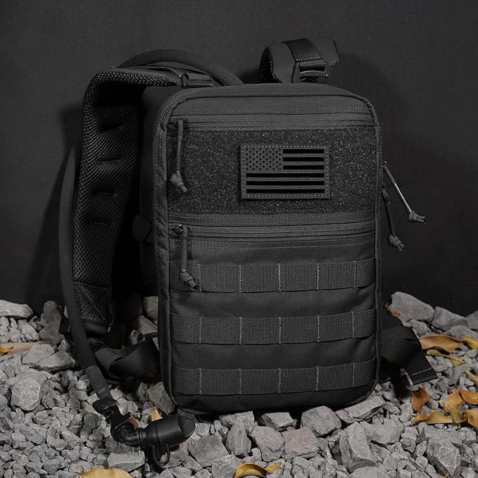 PETAC GEAR Tactical Molle Hydration Pack for 1.5L - Lightweight Water Reservoir Bag for Molle Vest Backpack, for Hiking, Hunting