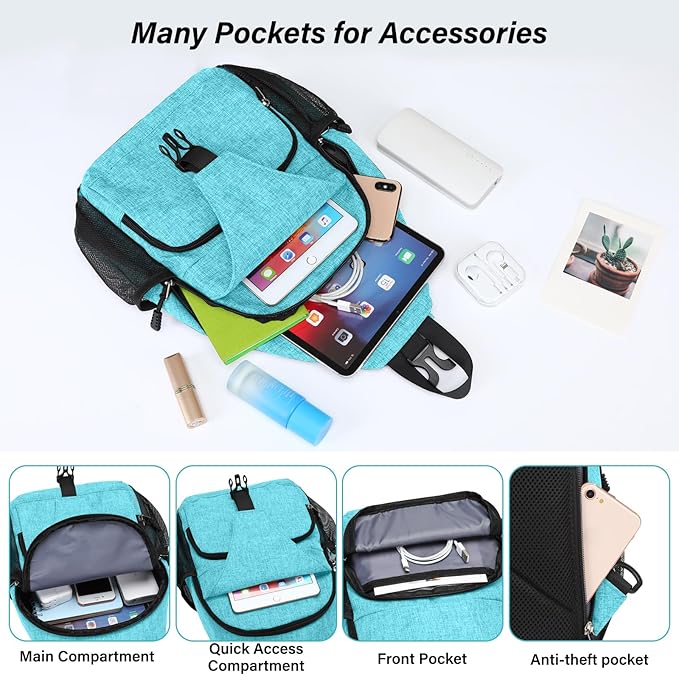 MOSISO Sling Backpack Travel Hiking Daypack, Crossbody Convertible Sling Bag with Front Pocket One Shoulder Chest Bag