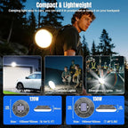 12000mAh 20000LM Solar Portable LED Camping Lantern, Rechargeable Light 120W with Magnet , Flashlight, IPX66 Waterproof Tent Lights Power Failure Emergency for Power Outages, Emergency, Tent, Outdoor