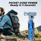 18-in-1 Multipurpose Tool Kit, Survival Camping Gear & Fishing Gifts for Dad - Multitool with Hammer, Pliers, Screwdriver and Pocket Knife for Men