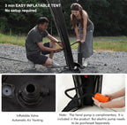 4-6 Person Inflatable Camping Tent Tarp Sun Shelter Blow Up Tent Easy Setup Waterproof Portable Air Canopy House Gazebos for Camping Backpacking Hiking Picnics Fishing