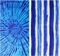 2 Packs Oversized Beach Towel Set Extra Large Big XL Pool Camping Swim Clearance Towels 36x72 Soft Blanket Cruise Essentials Accessories Must Haves Vacation Necessities Adult Gifts Stripe Boho Blue