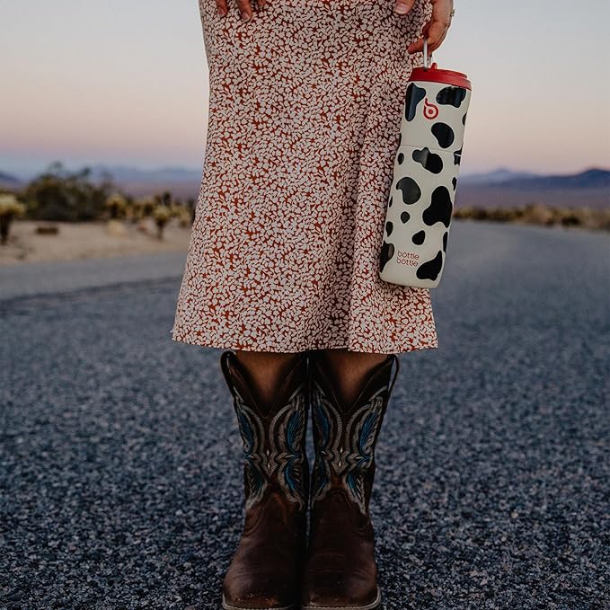 BOTTLE BOTTLE Insulated Water Bottle 24oz with Straw Lid and Handle for Sports Travel Gym Stainless Steel Water Bottles Double-Wall Vacuum Metal Leak Proof BPA-Free