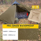 LANSHAN Ultralight Tent 3-Season Backpacking Tent for 1-Person or 2-Person Camping, Trekking, Kayaking, Climbing, Hiking