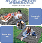 Sleeping Pad for Camping, 5" Extra-Thick Camping Mat with Pillow Built-in Foot Pump, Ultralight Inflatable Sleeping Mat for Camping, Backpacking, Hiking, Camp Tent